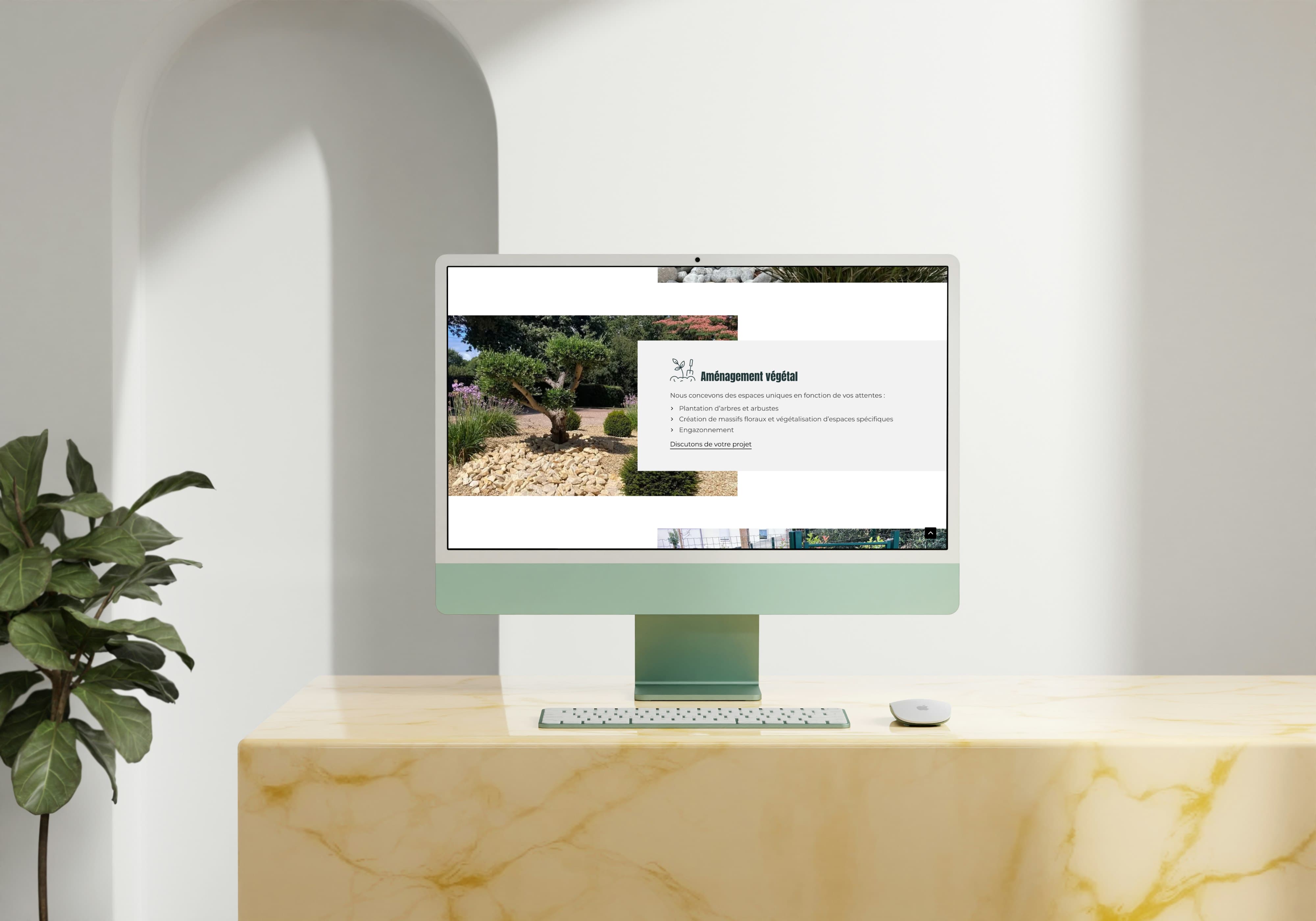 Mockup du projet Tendance paysage développé par Chloé Doustalet